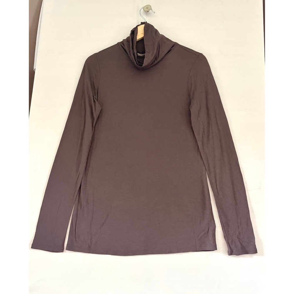 Gap Womens Brown Rayon Long Sleeve Turtleneck Top Size M 841402-00-1